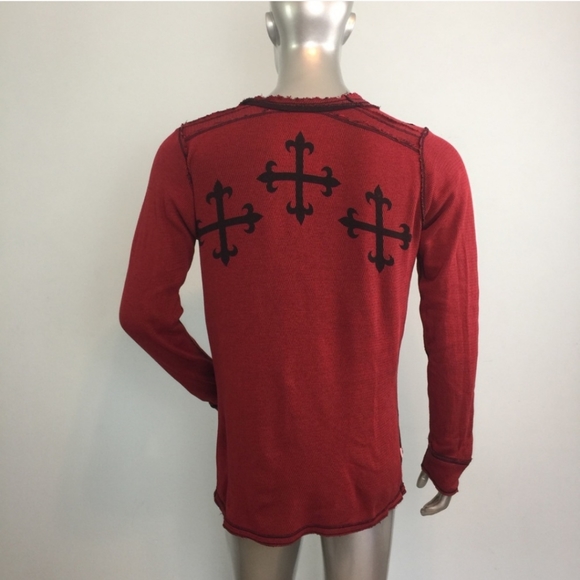 Affliction longsleeve reversible shirt Medium - Picture 2 of 6